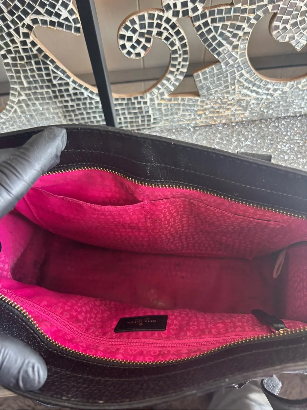 ⭐️Kate Spade Black Leather Satchel Bag